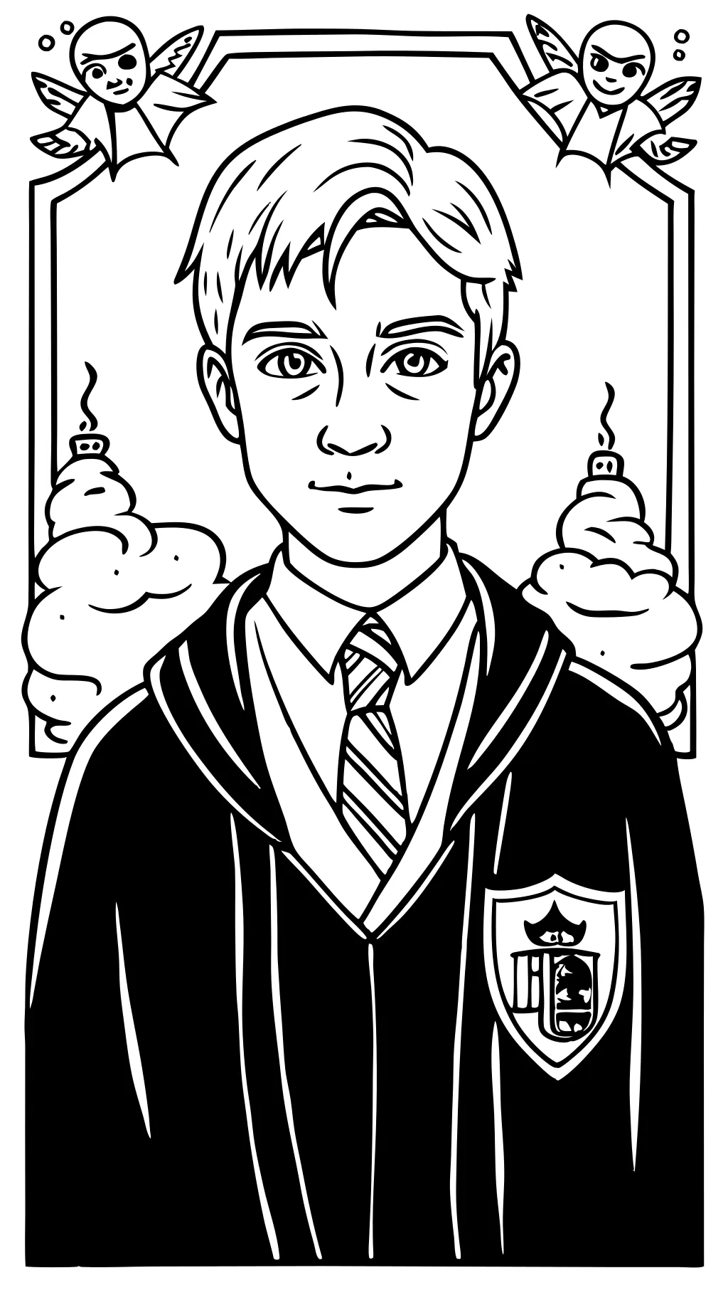 malfoy coloring pages